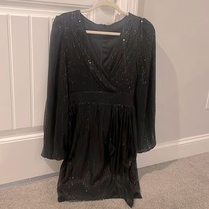 SHEIN, size large, NEVER WORN, black sequin cocktail dress